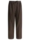 Loulou De Saison Drawstring Trousers In Brown