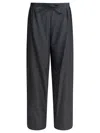 Loulou De Saison Cove Lds Trousers Grey In Gray