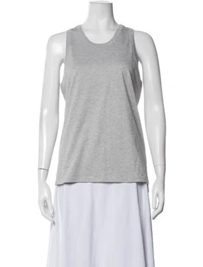 Pre-owned Loulou De Saison Crew Neck Sleeveless Top In Grey