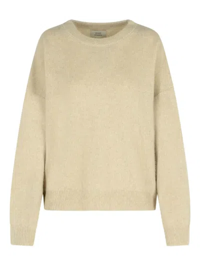 Loulou De Saison Tristan Crewneck Knitted Sweater In Neutral