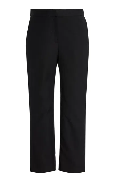 Loulou De Saison Cropped Wool Trousers In Black