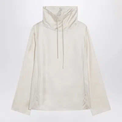Loulou De Saison Ivory Cyna Silk Blouse In White