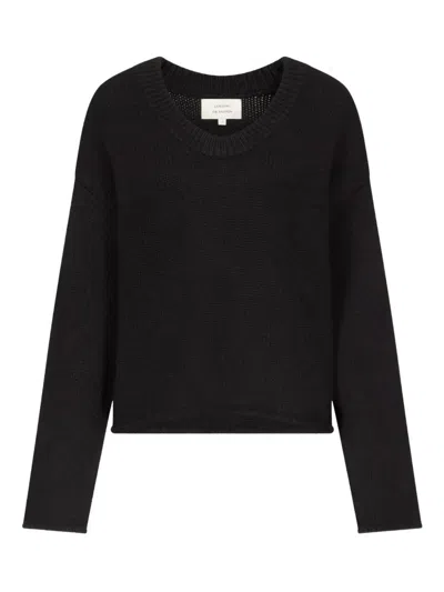 Loulou De Saison Patterned Embroidered Sweater In Black