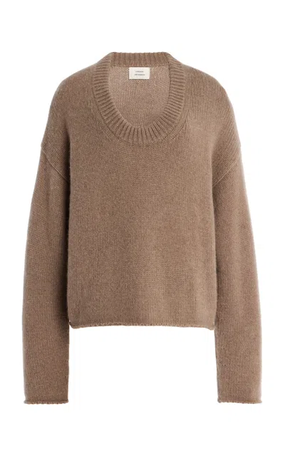 Loulou De Saison Derry Cashmere Sweater In Brown