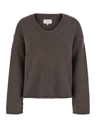 Loulou De Saison Derry Sweater In Brown