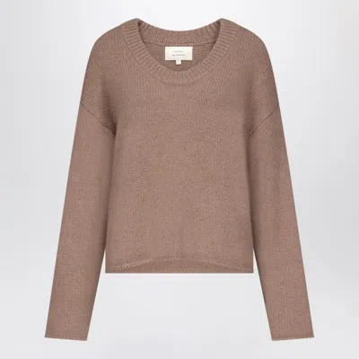 Loulou De Saison Derry Taupe Melange Cashmere Sweater In Brown