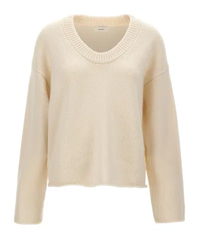 Loulou De Saison Derry U-neck Sweater In Brown