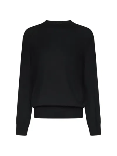Loulou De Saison Ditto Lds Fine-knit Cashmere Sweater In Blue