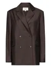 Loulou De Saison Donau Lds Tailored Jacket Clothing In Brown