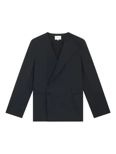 Loulou De Saison Double-breasted Blazer In Black