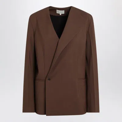 Loulou De Saison Double-breasted Jacket In Brown