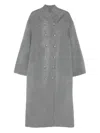 Loulou De Saison Double-breasted Wool-cashmere Coat In Gray