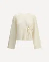 Loulou De Saison Draped Sweater In White