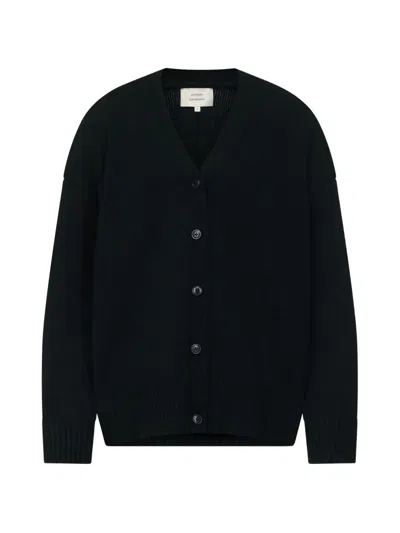 Loulou De Saison Duca V-neck Oversized Cardigan In Black