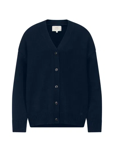 Loulou De Saison Duca V-neck Oversized Cardigan In Blue