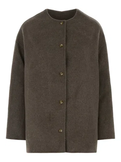 LOULOU DE SAISON DUNNE BUTTON COAT