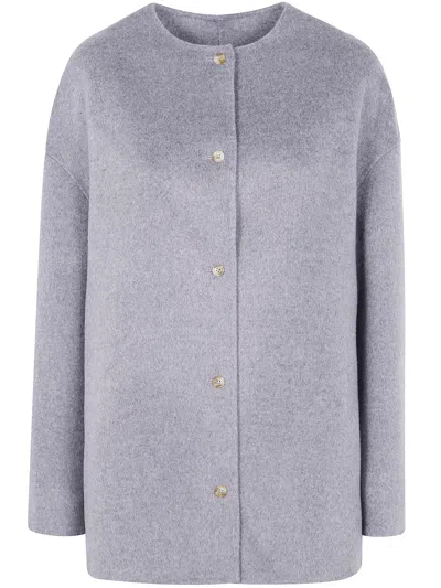 Loulou De Saison "dunne" Single Breasted Coat In Gold