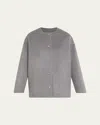 Loulou De Saison Dunne Single-breasted Wool-cashmere Coat In Gray
