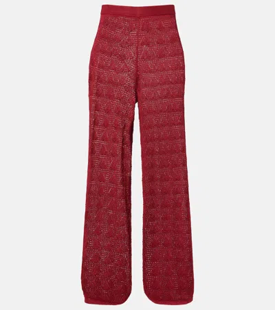 Loulou De Saison Egeo Knitted Wide-leg Pants In Multi