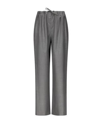Loulou De Saison Elastic Waisted Trousers In Gray