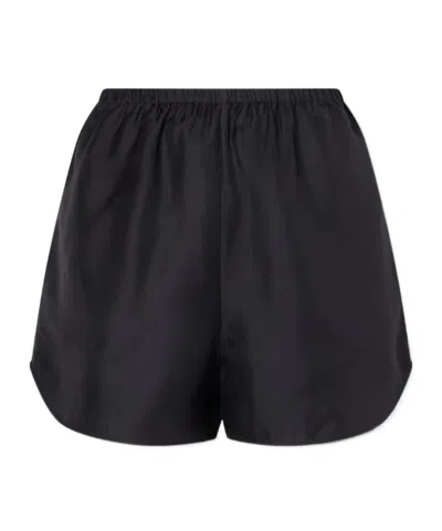 Loulou De Saison Elastic-waist Shorts In Black