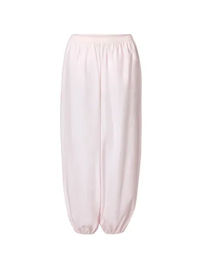 Loulou De Saison Almaya Cotton And Silk Balloon Pants In Black