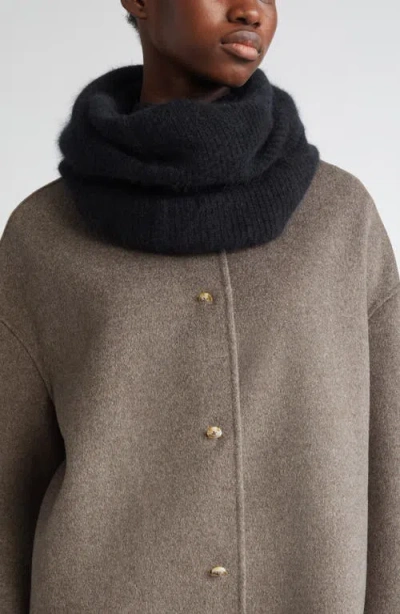 Loulou De Saison Emry Cashmere Infinity Scarf In Black