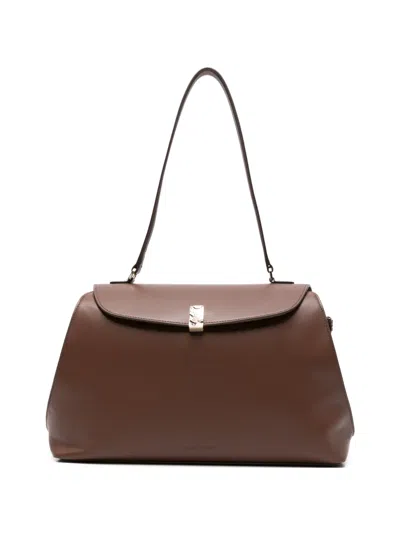 Loulou De Saison Flap-closure Shoulder Bag In Brown