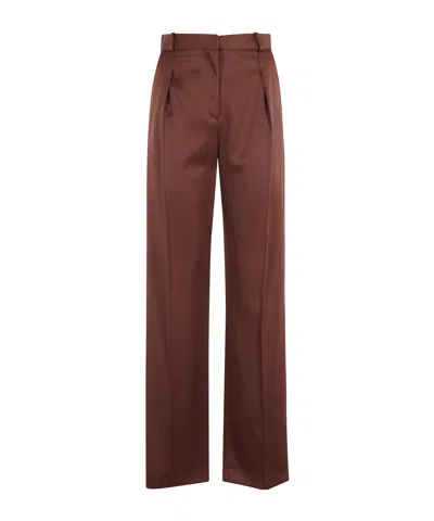 Loulou De Saison Garbo Straight Pants In Red