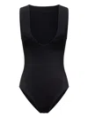 Loulou De Saison Gianna Scoop-neck Swimsuit In Black