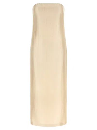 Loulou De Saison Giulia Dresses Beige In Yellow