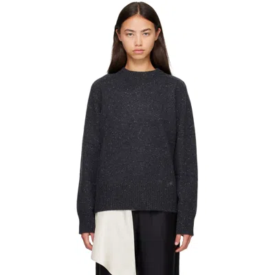 Loulou De Saison Gray Baltra Lds Sweater In Peppered Anthracite