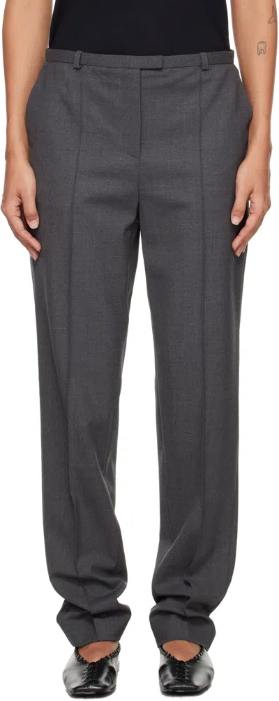 Loulou De Saison Gray Malka Fitted Trousers