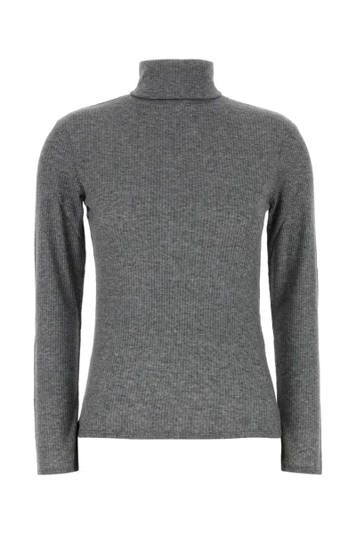 Loulou De Saison Grey Viscose Blend Gallinara Sweater