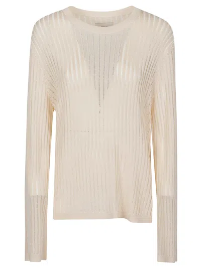 Loulou De Saison Hedora Loose Ribbed Knit Sweater In Neutral