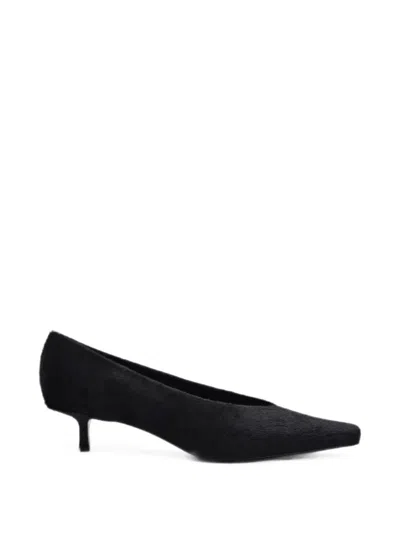 Loulou De Saison Helen Pony-effect Pointed-toe Pumps In Black