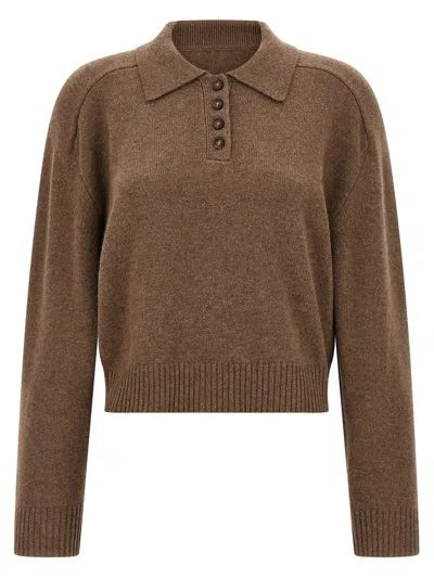 Loulou De Saison 'homere' Sweater In Brown