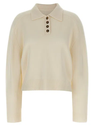 Loulou De Saison 'homere' Sweater In White