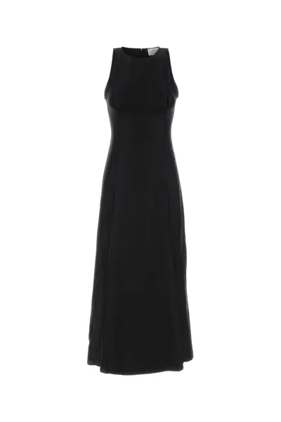Loulou De Saison Iraka Detailed Maxi Dress In Black