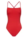 Loulou De Saison Itak Cross-back Swimsuit In Red