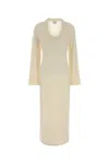 Loulou De Saison Ivory Wool Blend Ari Dress In Neutral
