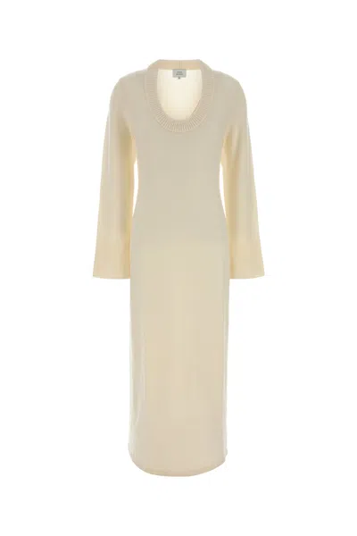 Loulou De Saison Ivory Wool Blend Ari Dress In Neutral