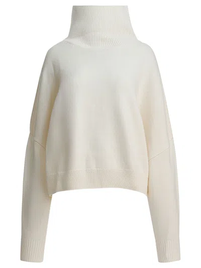 Loulou De Saison Ivory Wool Cashmere Knitwear In Multi