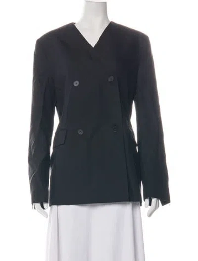 Pre-owned Loulou De Saison Jacket In Black