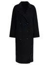 Loulou De Saison Black Wool Cashmere Coat In Black