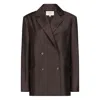 Loulou De Saison Donau Lds Tailored Jacket Clothing In Brown