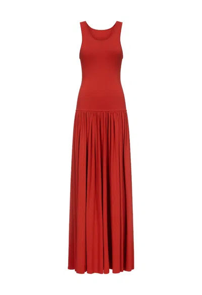 Loulou De Saison Jada Long Dress Woman Red