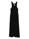 Loulou De Saison Jada Racer-back Gathered Maxi Dress In Purple