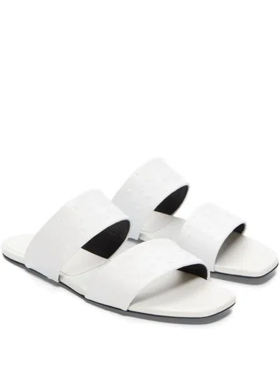 Loulou De Saison Jako Textured-effect Sandals In White