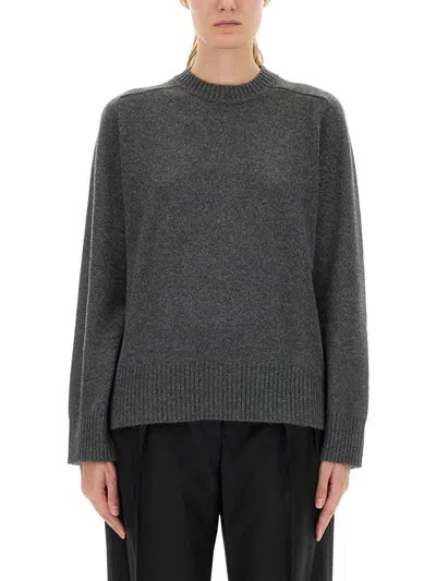 Loulou De Saison Charcoal Cashmere Sweater In Gray